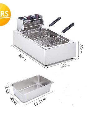 Electric Deep Fryer Commercial Stainless Steel Grill Frying