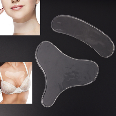 极速newReusable Anti Wrinkle Chest Pad Silicone Transparent