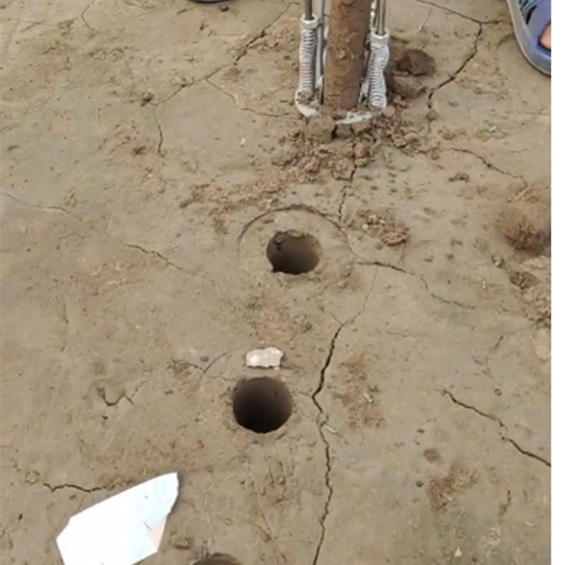 2023种植打孔器打洞神器破膜器栽苗器大棚地膜草坪泥土扎眼器农具