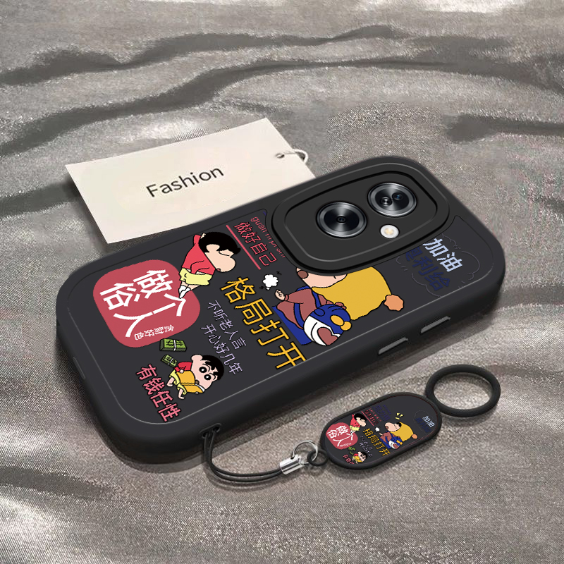 适用oppoa2/a3pro手机壳a58新款a93s做个俗人小新opopa96硅胶A575G外壳a11x创意a32全包防摔a72a35女a91软a83