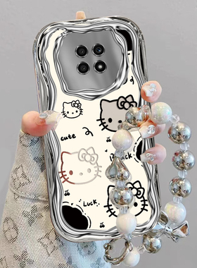 适用华为荣耀x20手机壳honorx新款ntn-an20SE全包防摔honor20SE保护套x20SE电镀奶油KT猫专用ntnan外壳叉女生