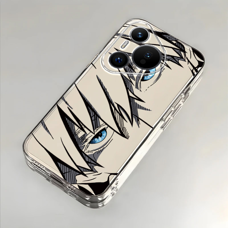 适用华为pura70手机壳ultra新款p60pro五条悟p50e镜头全包防摔p40pro+保护套p30透明软p20por动漫ART高级男女