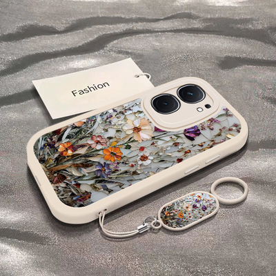 适用iqooneo9/8pro手机壳10新款vivoiqooneo5碎境花卉ipooneo6se全包防摔iq00neo7软硅胶icooneo3高级noe女生