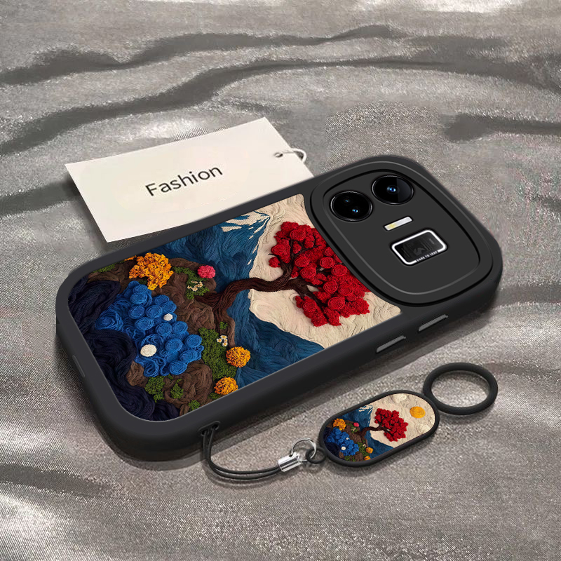 适用真我neo7手机壳realmeGTneo5/6se山川玫瑰树gt5pro硅胶Neo3/2全包防摔GT2大师探索版gtnoe2T软oppogt2pro