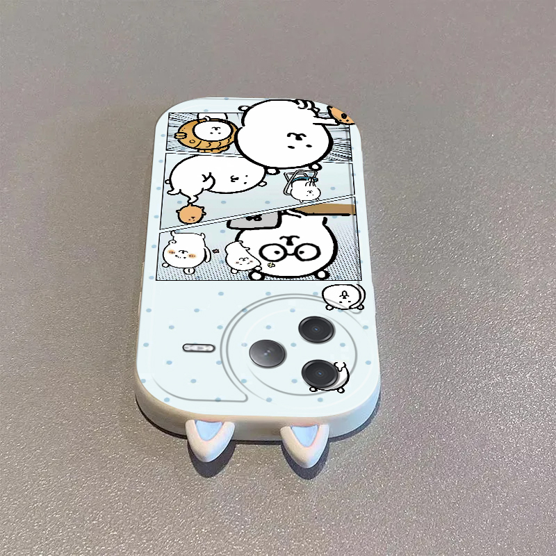 适用红米K80手机壳K70新款RedmiK60至尊版自嘲熊小米k50pro硅胶套k60e全包防摔k40s女k30卡通k20pro软萌外壳