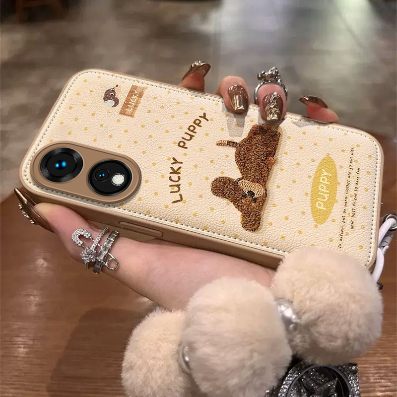 适用OPPOA1x手机壳OPPO新款A1X5G保护OPPOAX套OPA/OPPA软硅胶OPP0PP0PPO全包OPPOAIX防摔OPPOALX卡通英文小狗
