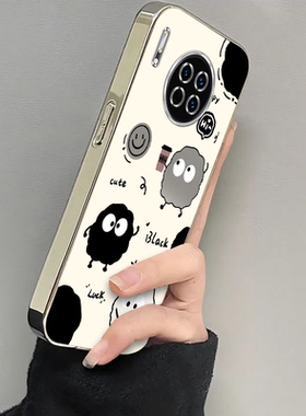 适用华为Mate30手机壳Mete3OPro保护套新款Mate30EPro电镀猫爪煤球Mata魅特Meta全包防摔Mat迈特美特Meite女