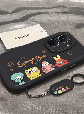 适用iqooneo9/8pro手机壳10新款vivoiqooneo5海绵宝宝ipooneo6se全包防摔iq00neo7软硅胶icooneo3卡通noe男女