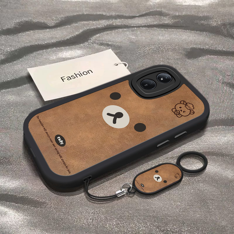 适用荣耀play8t手机壳7T新款华为HonorPlay5/6Tpro棕色轻松熊paly5t全包防摔plat3/4tpro硅胶8X9卡通8C软外壳