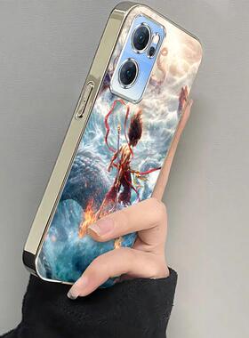 适用oppoReno7手机壳Reno7pro女新款opporone7SE全包防摔reon75G系列硅胶外壳opp0pp0ppor保护套男女创意哪咤