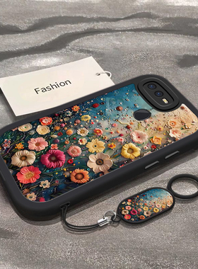 适用PBBM00手机壳PBBTOO套OPPOPBBMOO新款OPPOPBBM硅胶PBBT/PBBMOO全包OPPOPBBT 防摔0pp0时尚女款油画花海