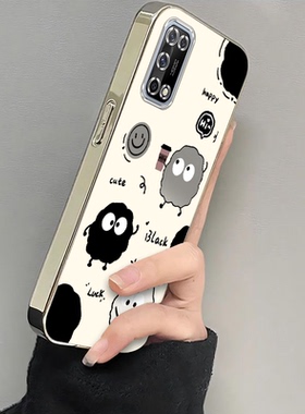 适用PERM00手机壳OPPOPERM00保护PERMOO套OPPO新款OPPO电镀猫爪煤球外壳OPPOK7X全包opp0pp0ppo防摔ppok女生