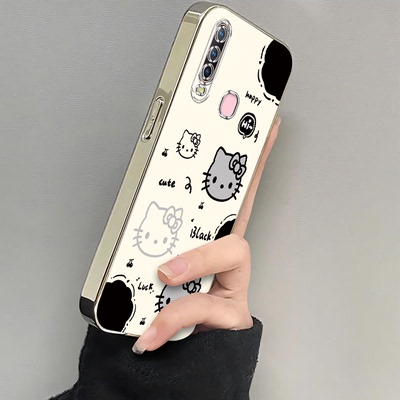 适用vivoY3手机壳V1930A保护Y3S保护套vivo新款vovoy电镀凯蒂猫软voviy全包viovy防摔vⅰvoy步步高viv0丫女款