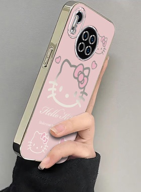 适用华为Mate30手机壳Mete3O保护套M30新款MT30Pro电镀粉色kt猫30EPro魅特Meta全包防摔Mat迈特Met美特Meit女