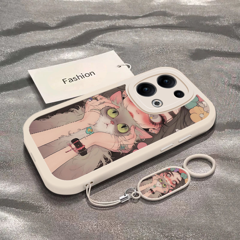 适用opporeno13/12pro手机壳11/10新款reno9pro+仙女猫女孩reno8se/7/6硅胶reon5k女rone4软reno3防摔2Z全包