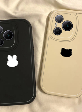 适用荣耀Power手机壳华为HONORPower保护套HONOR新款液态硅胶P0wer全包防摔专用外壳H0N0RP0wer女款兔子小熊