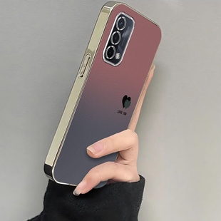 适用OPPOA93手机壳OPPO新款A93S5G套OPA/OPPA硅胶opp0pp0ppo全包opρoa/oρpoa防摔opopa/poop女电镀渐变爱心