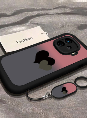 适用iQOOZ9手机壳z9turbo新款vivoiqooz8全包防摔iQZ7i渐变爱心icooz6/z5软硅胶套ipooZ3专用外壳iq00Z1X潮女