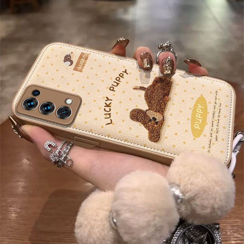 适用OPPOReno5K手机壳OPPO新款Reno5K5G套OPPORen05K硅胶OPPOReon全包OPPORenoK防摔OPPOR0PP0高级感英文小狗