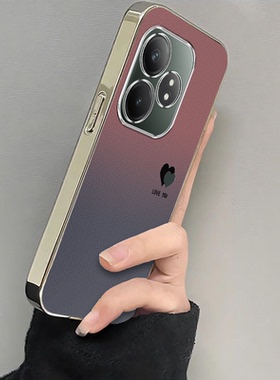 适用真我GTNeo6se手机壳realmeGTNeo6新款GTNoe保护OPPO套Realme女GT6Neo硅胶realmeNeo全包防摔电镀渐变爱心