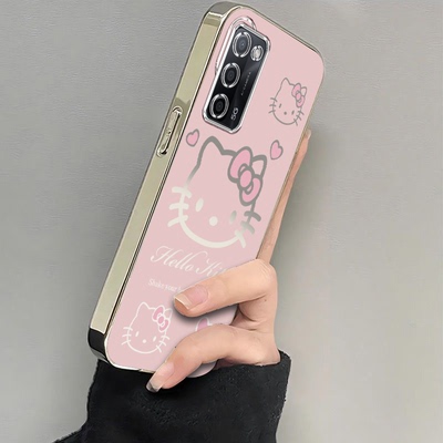 适用OPPOPEMM20手机壳OPPOA55S套A55新款PEMMOO全包OPPOPEMMOO防摔电镀粉色kt猫A55S女oppoA555G型号OPPOPEMT