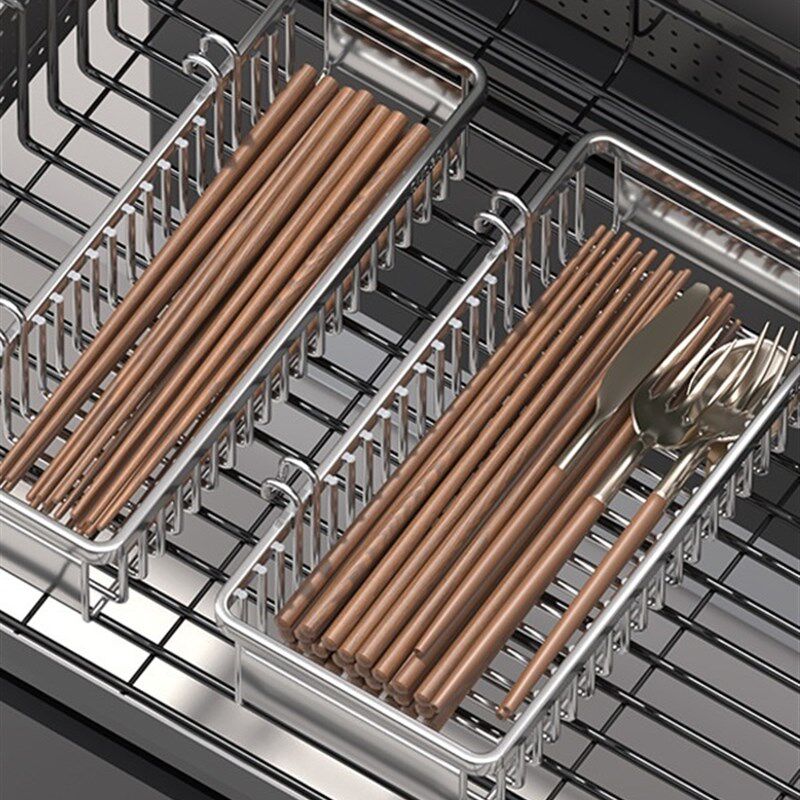 筷子收纳盒筷笼家k用柜筷子勺收纳篮抽屉内置厨房拉篮筷筒沥水筷