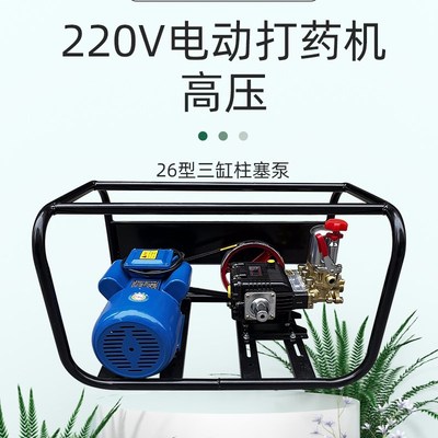 高压26型果园打药泵220V喷雾神器大功率果树O喷农药农用电动打药