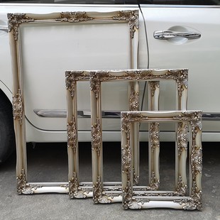 复古油画框电表箱装饰婚纱照照片框十字绣装裱框定V做尺寸画框相