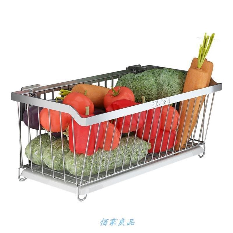 304不锈钢篮子厨房置物架免打z孔壁挂式水果蔬菜蓝储物浴室筐收纳,厨房/烹饪用具,厨房置物架/置物柜/角架,淘宝优惠券,粉丝福利购,淘宝优惠卷