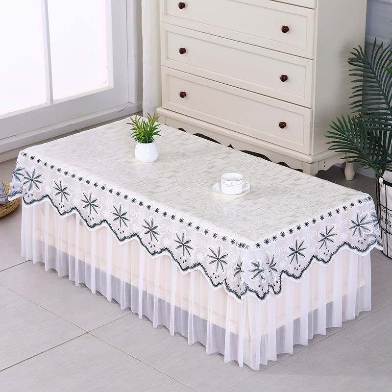 2023新款高档皮革防水防油可擦正E方长方茶几餐桌罩套桌布套子台