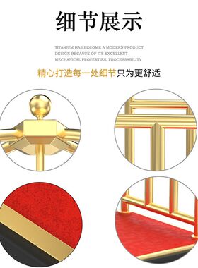 酒店不锈钢大堂行李手推车宾馆客房专用礼M宾行李车小金顶箱包车