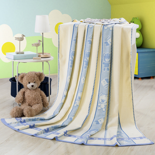 夏季纯棉怀旧老式毛巾被全棉单人薄款空J调毯子午睡毛巾毯双人线