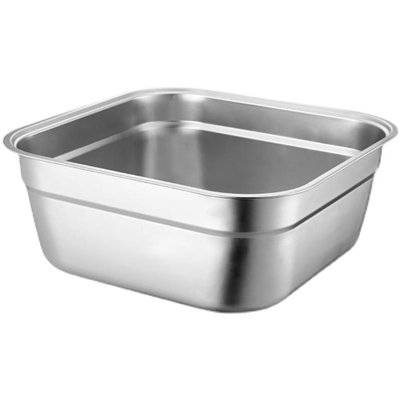 304不锈钢冲孔滤盆特加厚加深沥水方形盆滴水篮洗菜筐.卤菜漏油盆,餐饮具,洗菜盆/沥水篮/漏水筛,淘宝优惠券,粉丝福利购,淘宝优惠卷