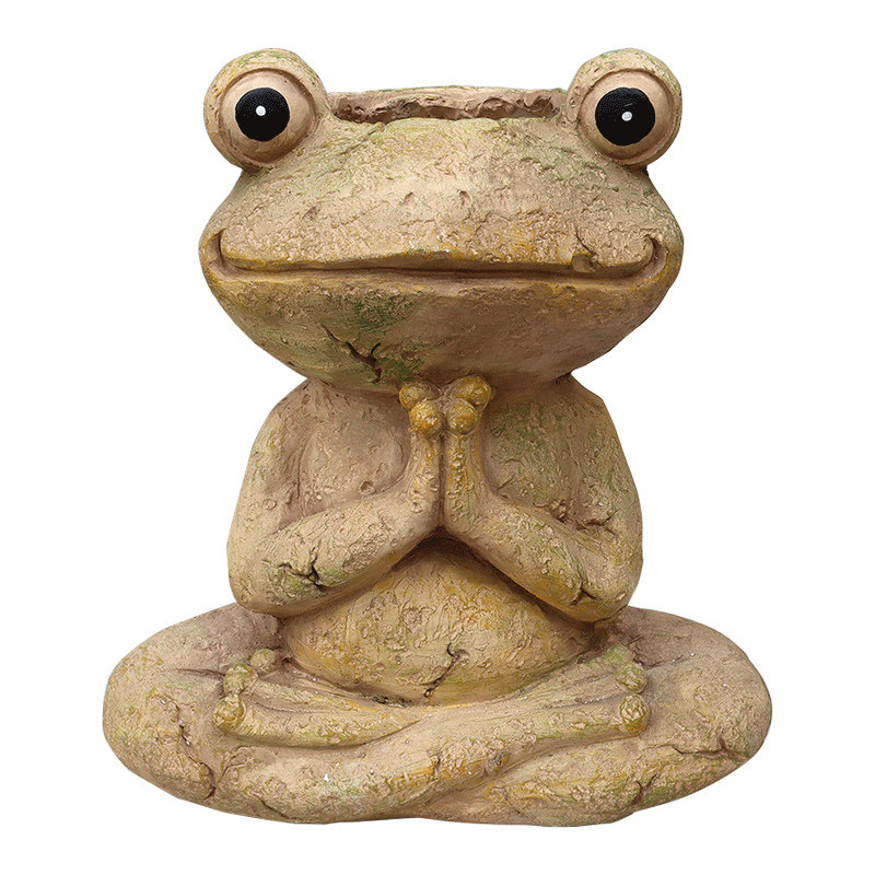 花园装饰a瑜伽青蛙动物花盆户外庭院别墅园林顶楼阳台创意落地摆,家居饰品,户外/庭院摆件,淘宝优惠券,粉丝福利购,淘宝优惠卷