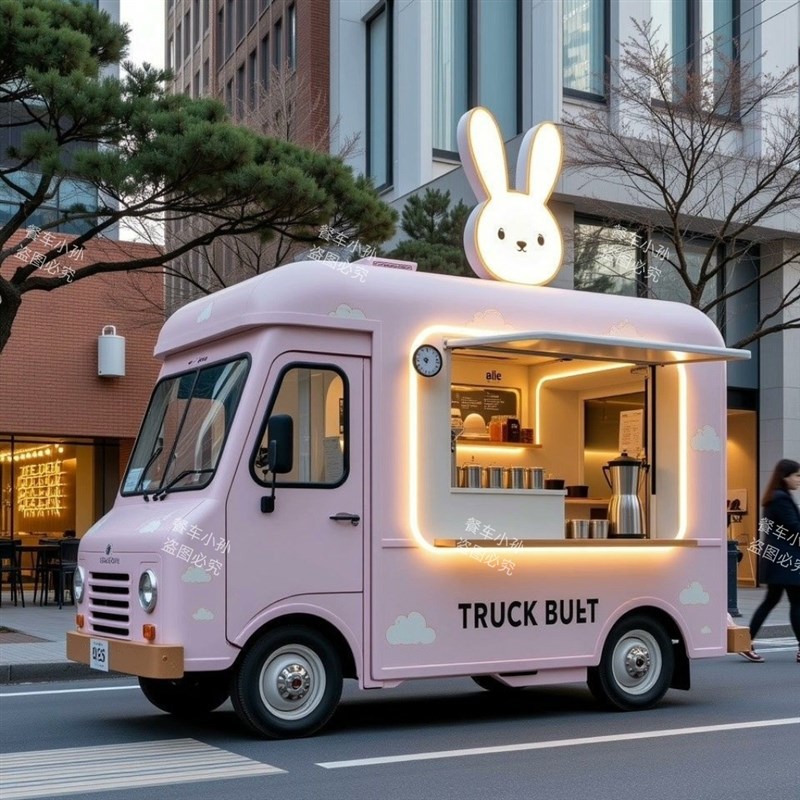 商用多功能小吃车电动早餐车炸串D夜市摆摊儿美食车冰激凌咖啡车