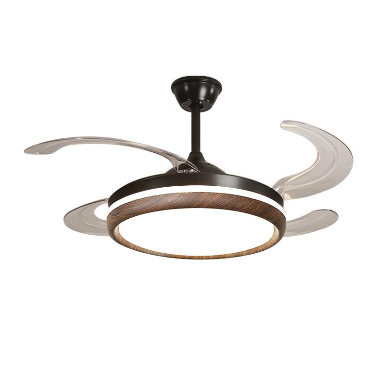 隐形风扇灯22新款吊灯家用客扇厅5led餐厅灯卧室变频静音0电扇灯