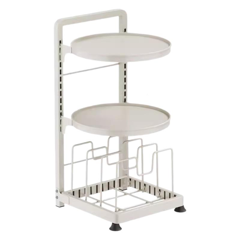 水下圆形锅槽架多层置物架厨家用LK-TC-22橱柜专内分层落地放房锅