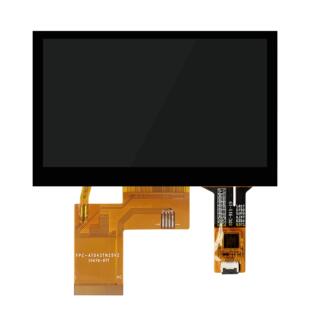 4.3寸触摸屏480 272分辨率LCD显示屏框贴合电容屏总成显示触摸屏