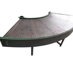 不锈钢链板转弯机食品车间输送线快递分拣90度环形U形链板转弯机