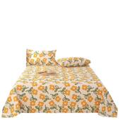 老粗布床亚麻棉麻纯棉100全棉宿舍单人学生被单三件套双人床宿舍