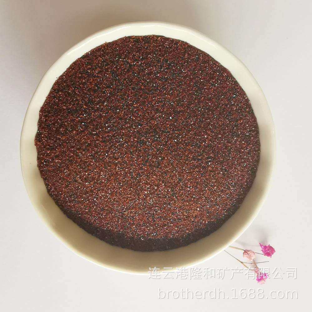 油品船喷砂除锈用石榴石磨料喷不锈钢表面30-60目15312133044