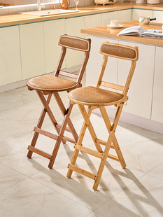 2026带可折叠收银台家用餐椅酒吧阳台靠背椅咖啡厅高脚凳吧台椅子