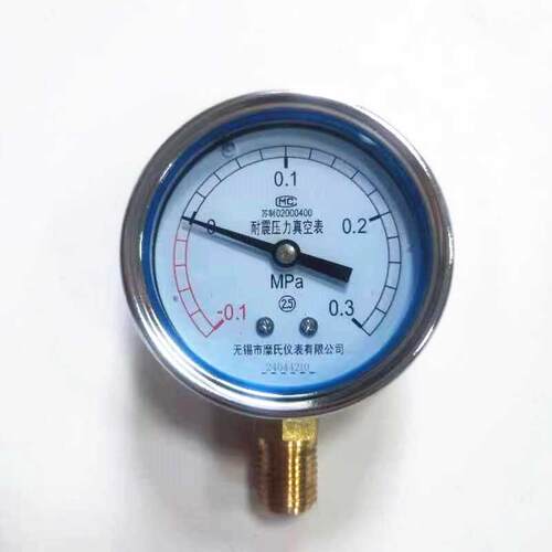 无锡糜氏YN60YN100径向油压表立式液压表气压 水压表-0.1-3MPa