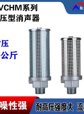 高压消声器5MPa吹瓶机SMC型VCHM3-04/3-06/VCHN4-10/4-12排气消音