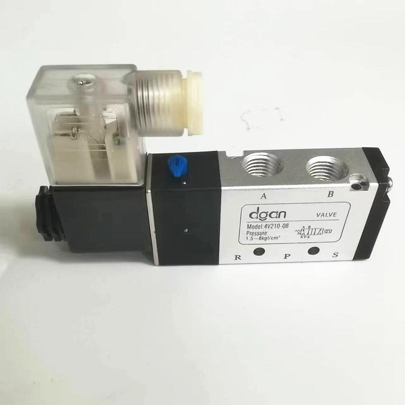 电磁阀2220V气缸4V210-08二位五通气动电磁控制换向阀