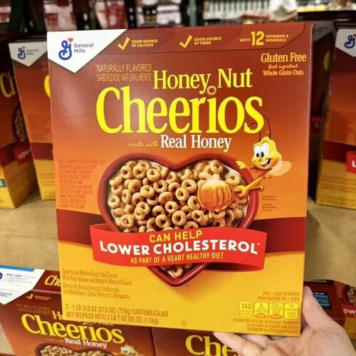 美国通用磨坊cheerios蜂蜜燕麦圈