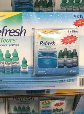 Refresh Tears人造眼泪成人滴眼液眼泪水隐形可用电脑族15m