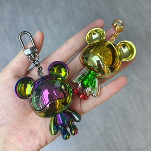 星际熊可爱呆萌关节可动大头熊挂件百搭潮玩钥匙扣礼物