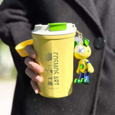 星际熊简约时尚不锈钢杯保温杯