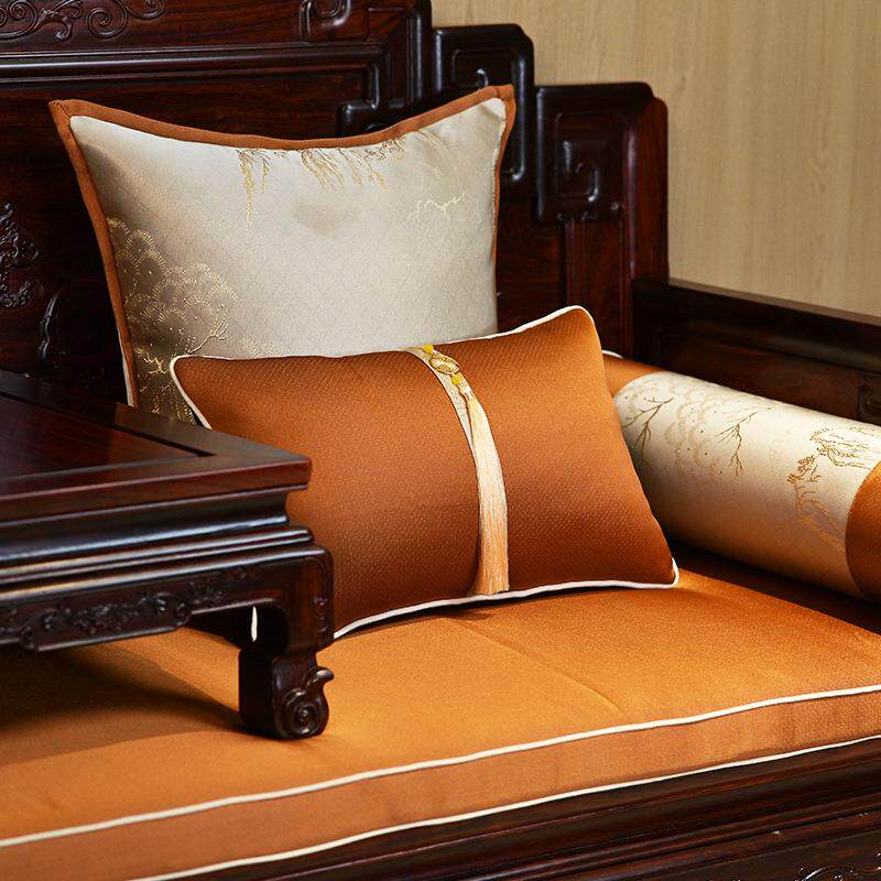 新中式红木沙发垫子古典高档实木家具坐垫罗汉床海绵垫乳胶飘窗垫